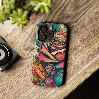 Colorful Roses Tough Phone Case