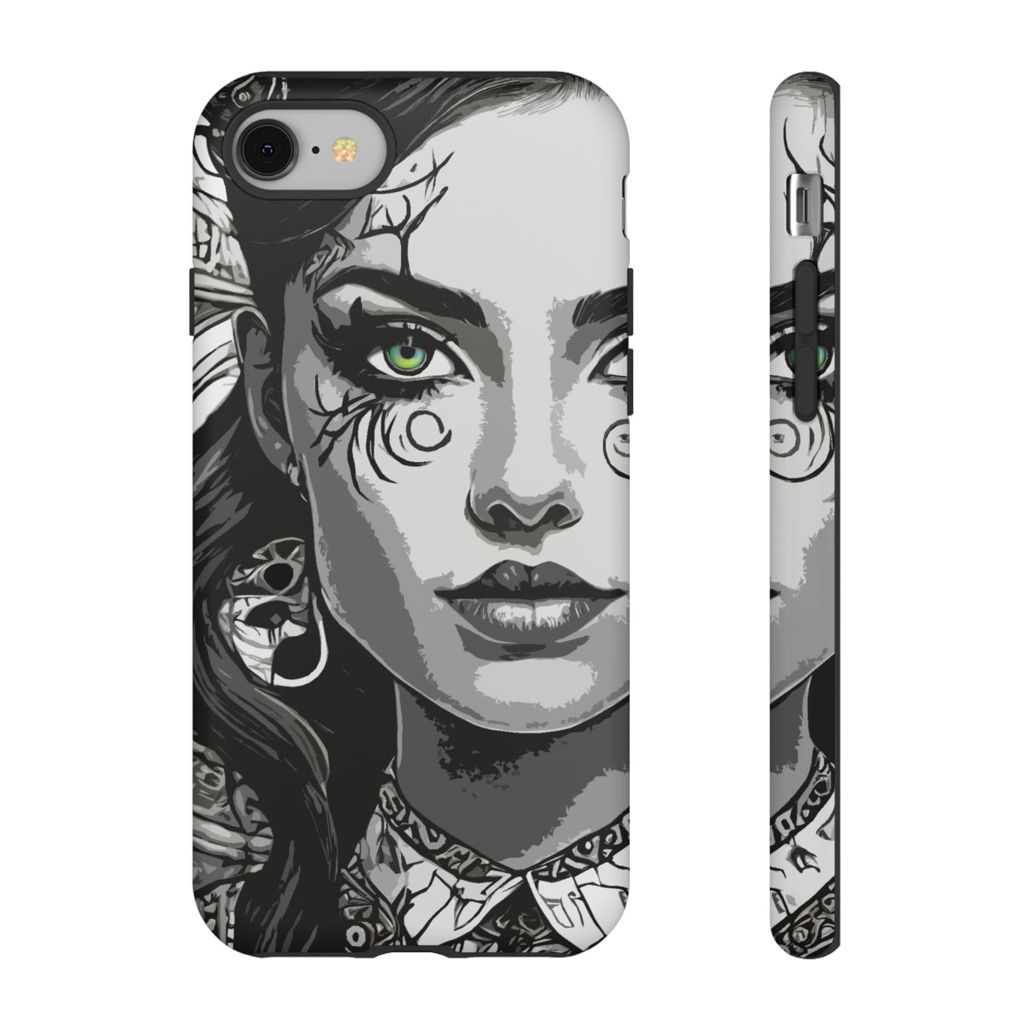 Green Eyed Devilish Beauty Tough Phone Case