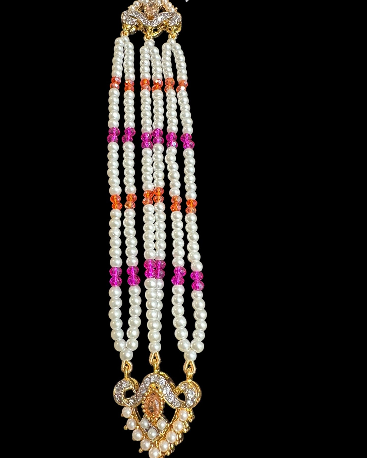 BR487 MAHAM  bridal set in MULTICOLOR ( READY TO SHIP  )