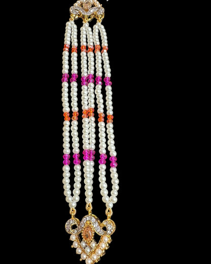 BR487 MAHAM  bridal set in MULTICOLOR ( READY TO SHIP  )