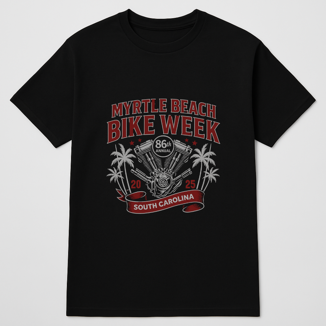 Ride Free – Myrtle Beach Bike Week 2025 Tee Collection