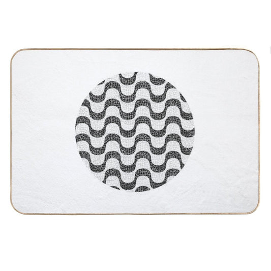 Copacabana Vibes Rio De Janeiro's Charming Sidewalk Bath Mat