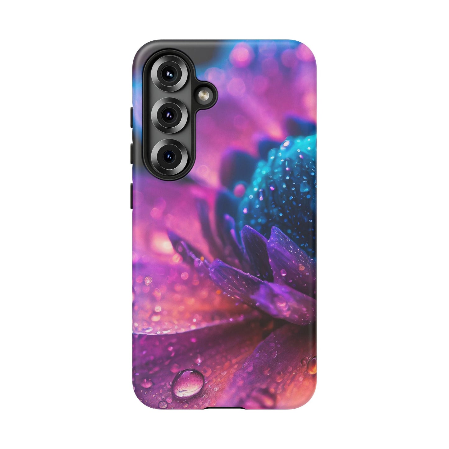 Vibrant Blue And Purple Flower Tough Phone Case