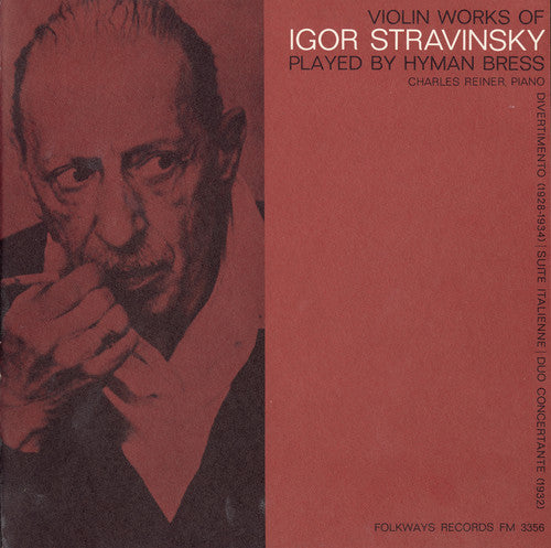 Hyman Bress - Violin Works of Igor Stravinsky Music CD