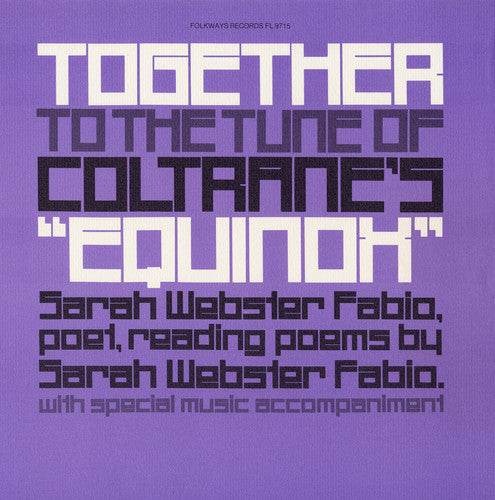 Sarah Fabio Webster - Together to the Tune of Coltrane's Equinox [CD]