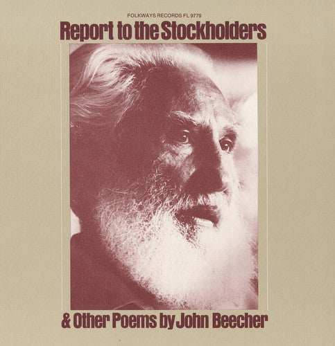 John Beecher - Report to the Stockholders: Poems By John Beecher Music CD