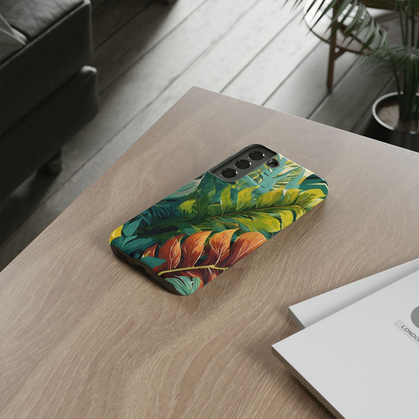 Tropical Leaf Tough Phone Case