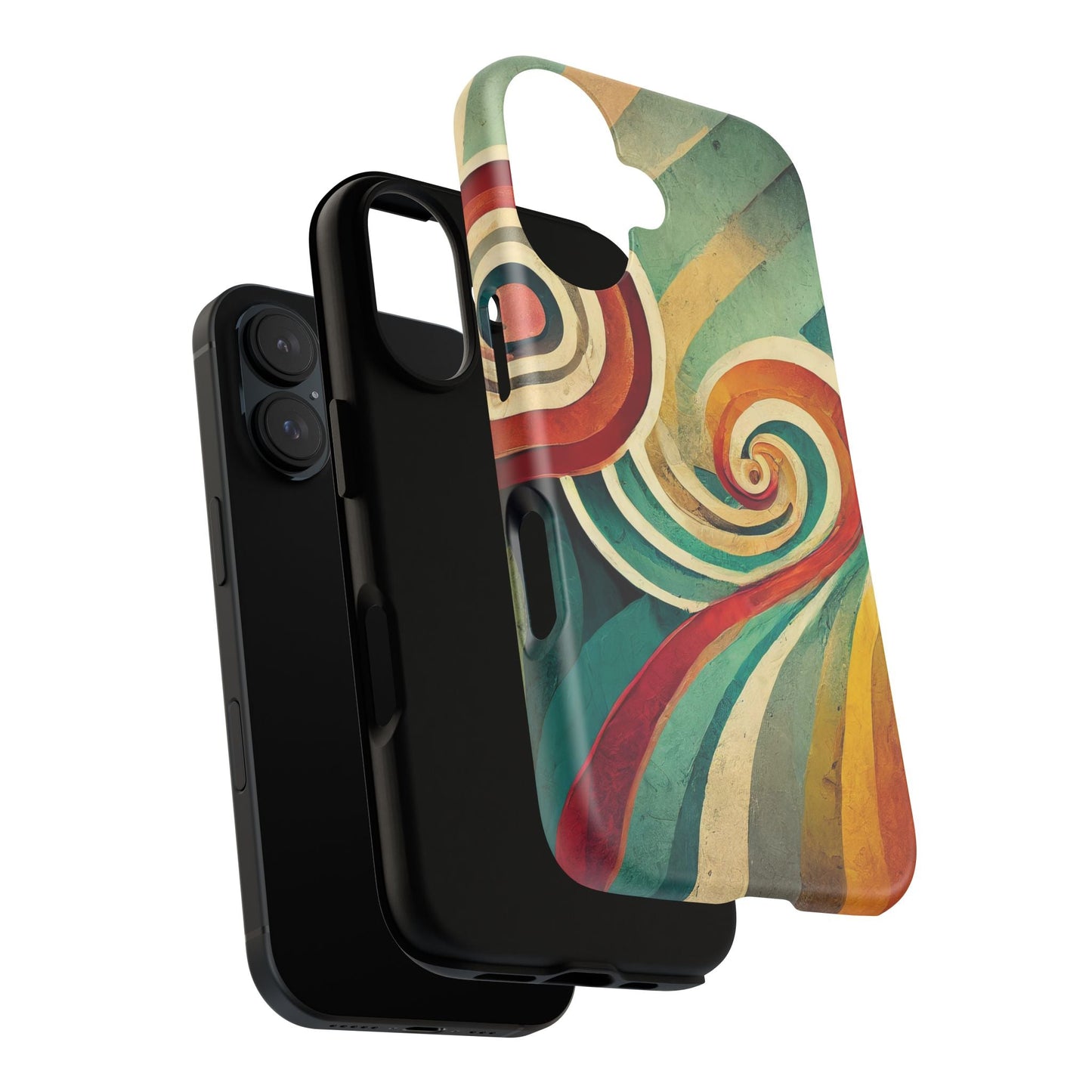 Colorful Swirl Tough Phone Case