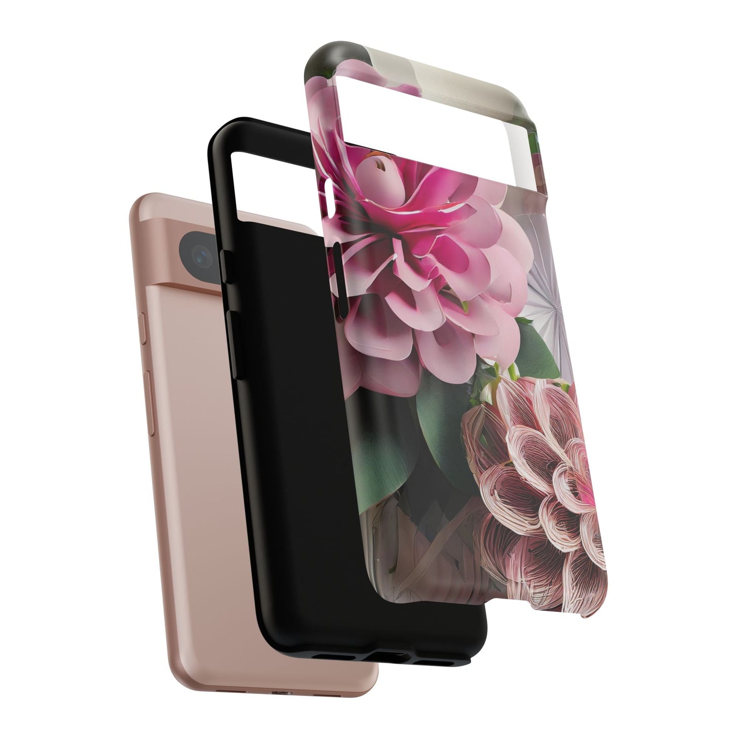 Elegant Paper Flowers Tough Phone Case