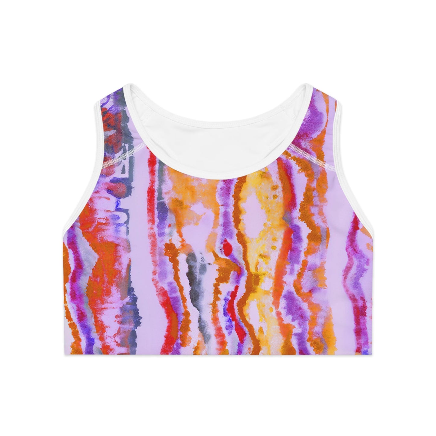 Aborigine Stripes and Stars Sports Bra