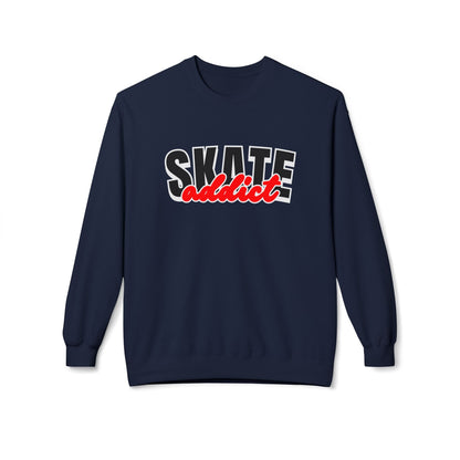 Skate Addict Unisex Fleece Crewneck Sweatshirt