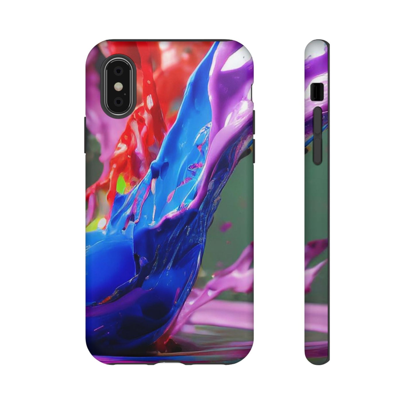 Vibrant Color Splash Tough Phone Case