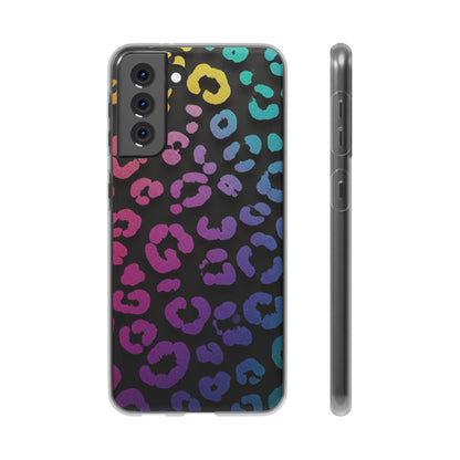 Vibrant Leopard Print Flexi Phone Case