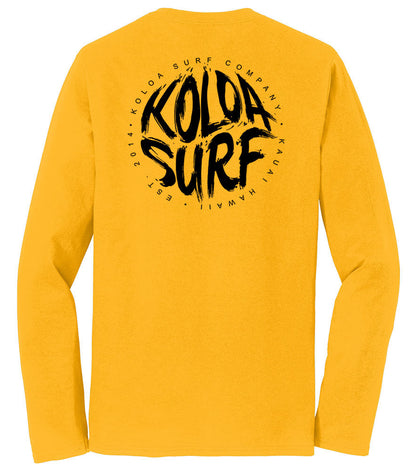 Koloa Brush Logo Long Sleeve Lightweight Tee