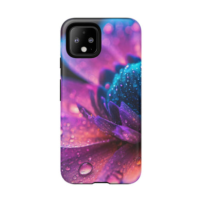 Vibrant Blue And Purple Flower Tough Phone Case