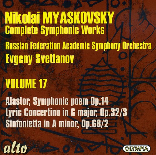 Russian Federation Academic Symphony Orchestra; Evgent Svetlanov - Alastor Sym Poem / Lyric Concertino / Sinfonietta Music CD