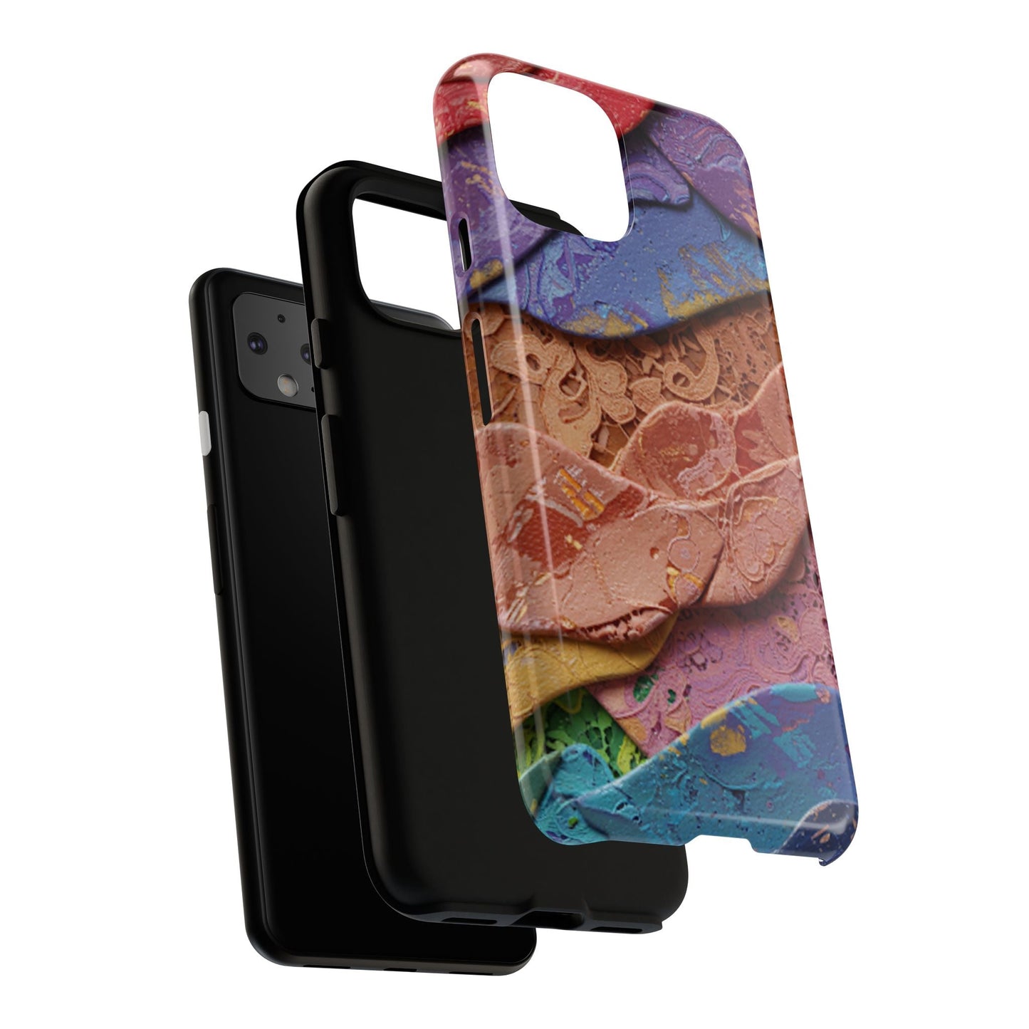 Abstract Painted Lace Tough Phone Case