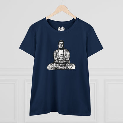 Buddha Sketch Women's Cotton Tee