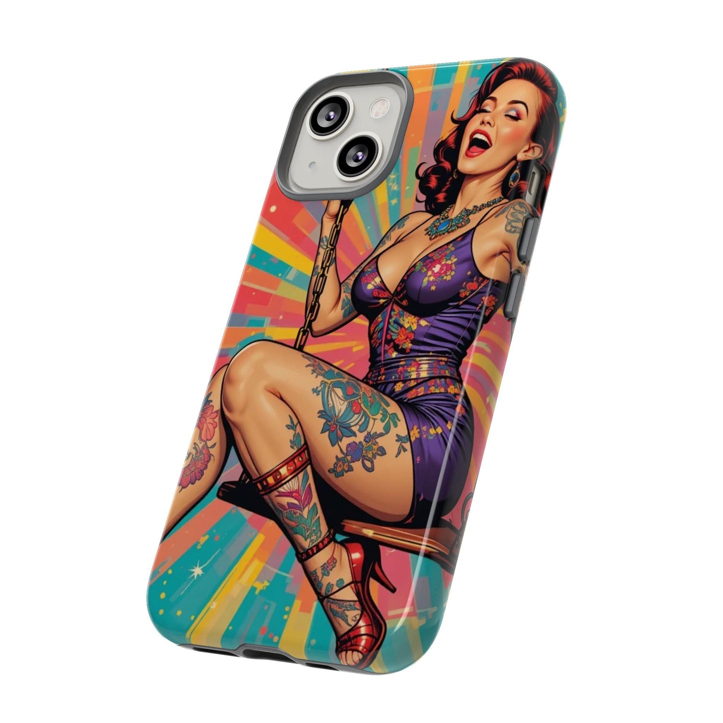 Bold Retro Pin-Up Tough Phone Case