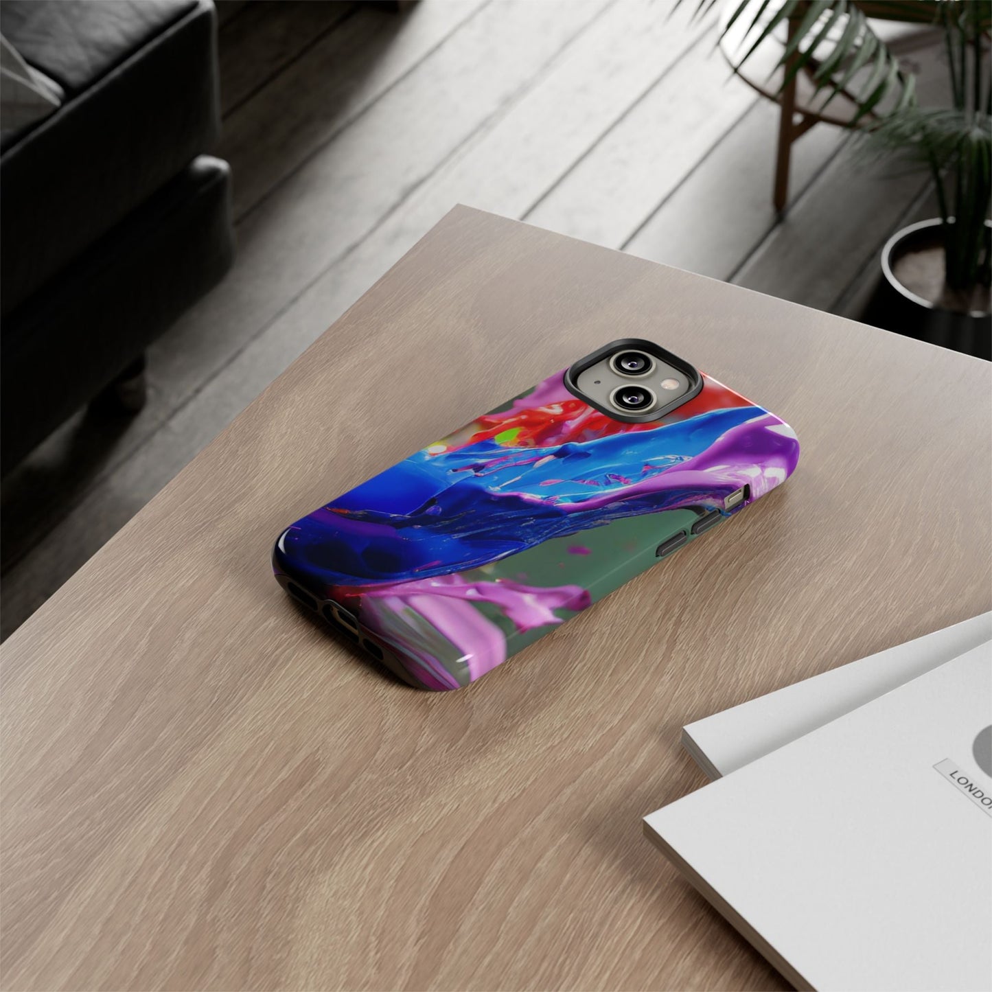 Vibrant Color Splash Tough Phone Case
