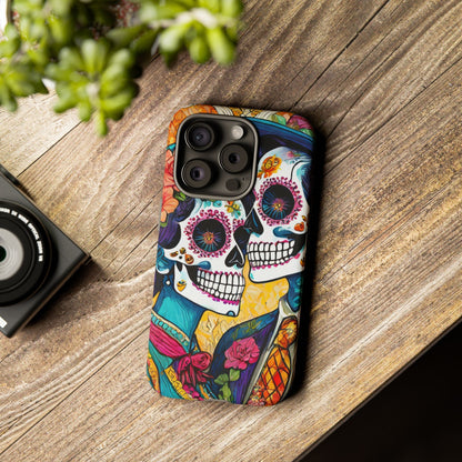 Loving Sugar Skull Couple Tough Phone Case