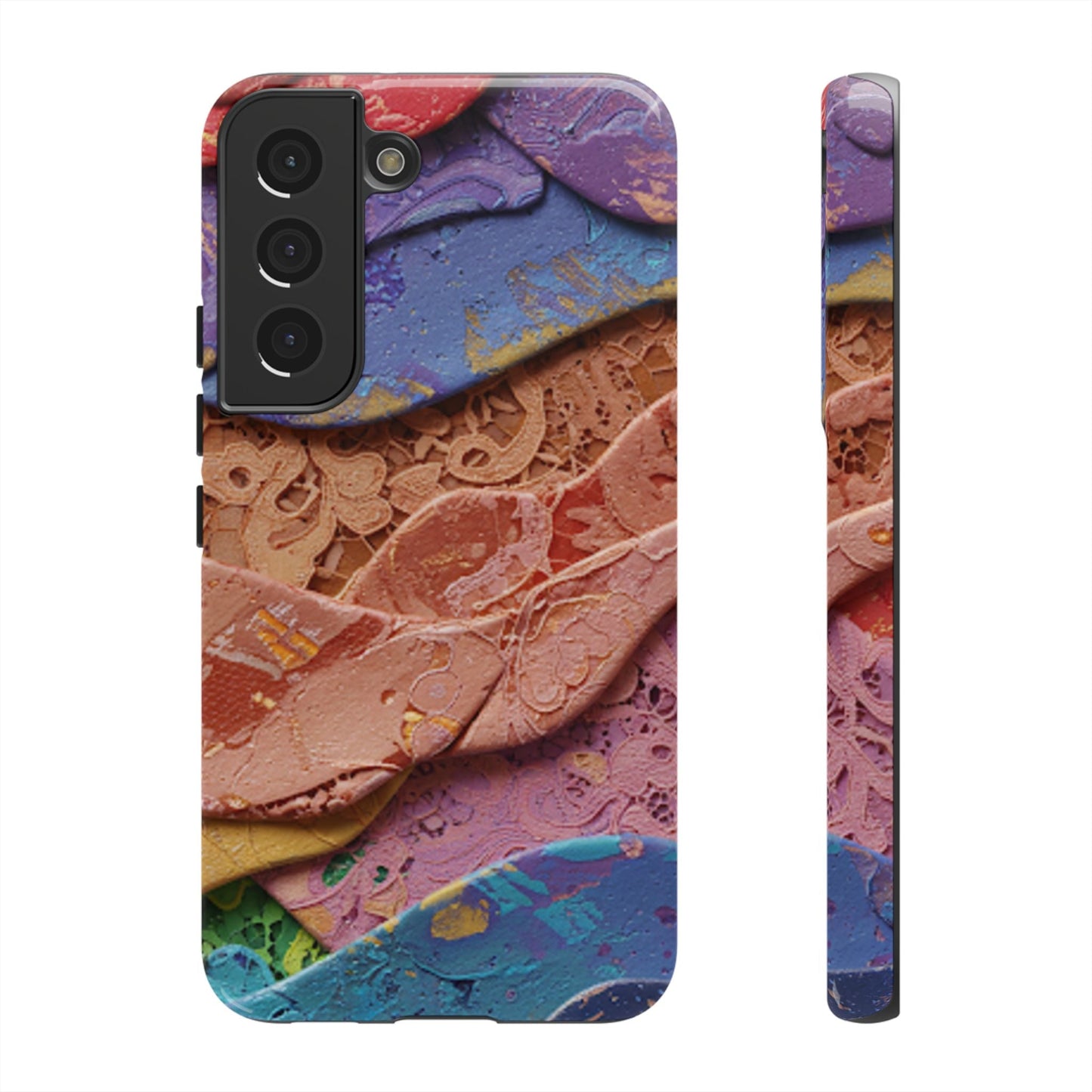 Abstract Painted Lace Tough Phone Case