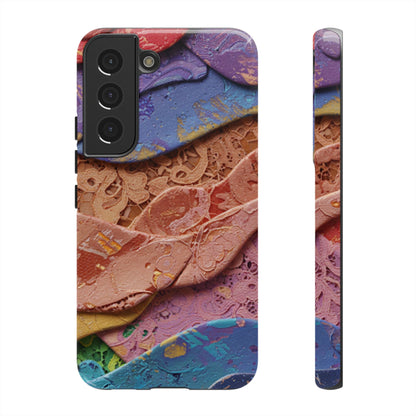Abstract Painted Lace Tough Phone Case