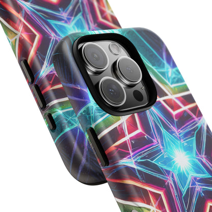 Neon Light Stars Tough Phone Case