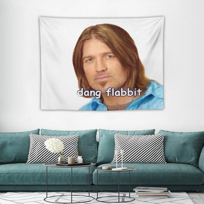 Dang Flabbit Billy Ray Cyrus Sticker Tapestry