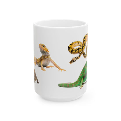 Scaly Companions Ceramic Reptile Mug (11 oz & 15 oz)