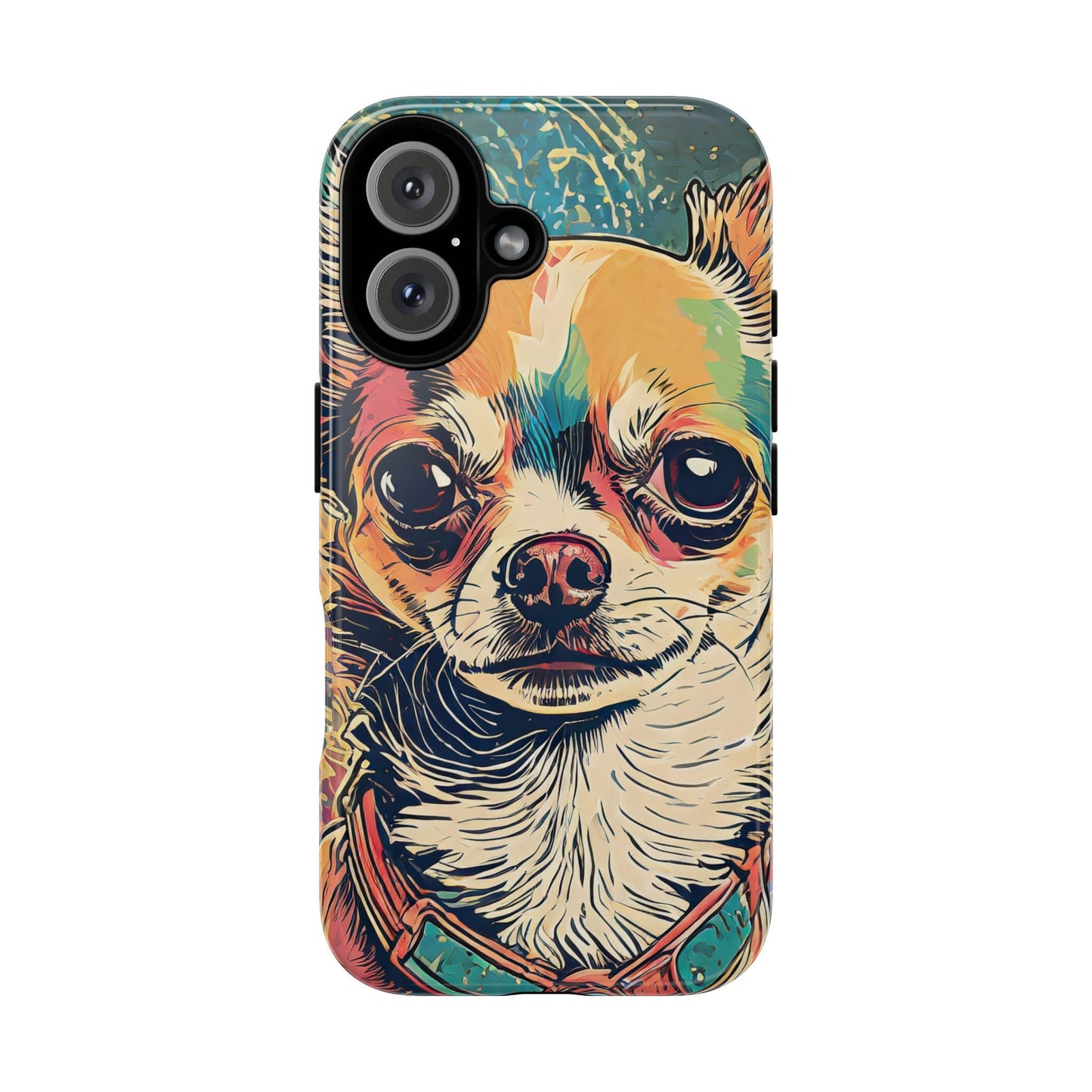 Abstract Chihuahua Tough Phone Cases