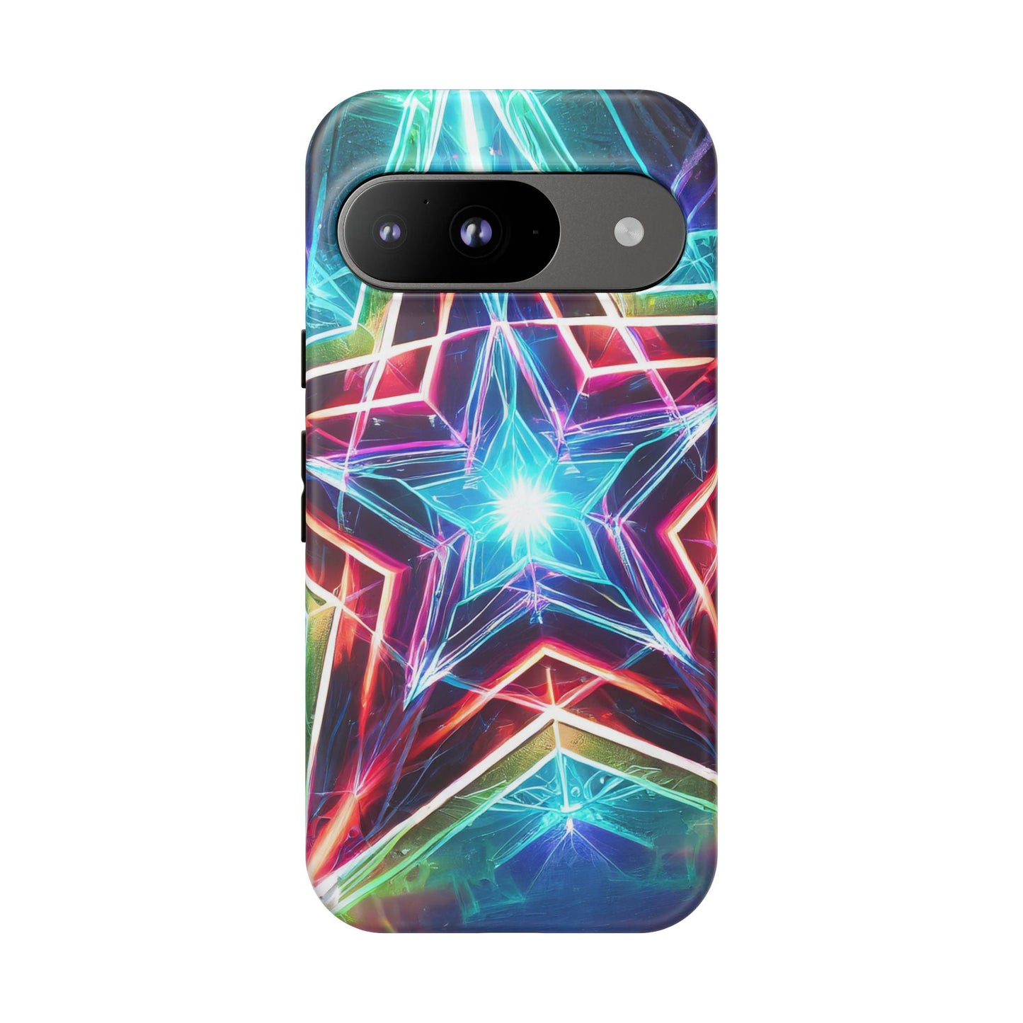 Neon Light Stars Tough Phone Case