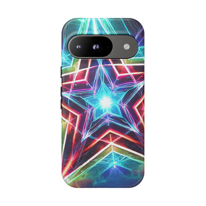 Neon Light Stars Tough Phone Case