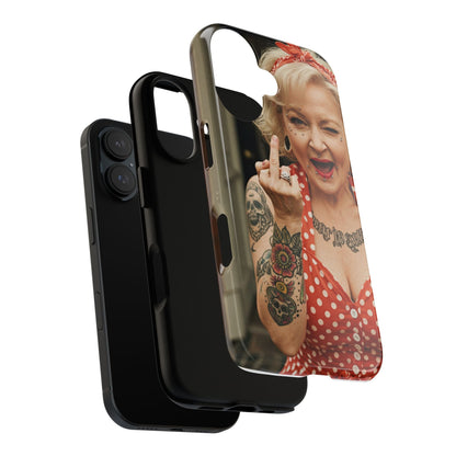 Rebellious Tattooed Betty White Tough Phone Case