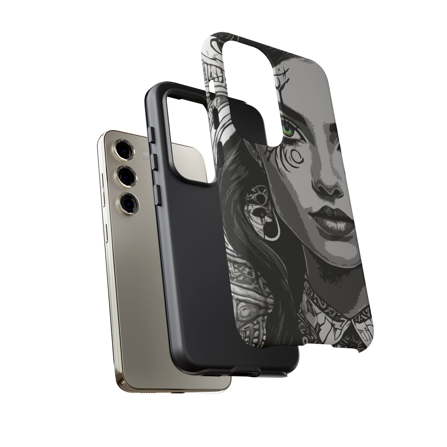 Green Eyed Devilish Beauty Tough Phone Case