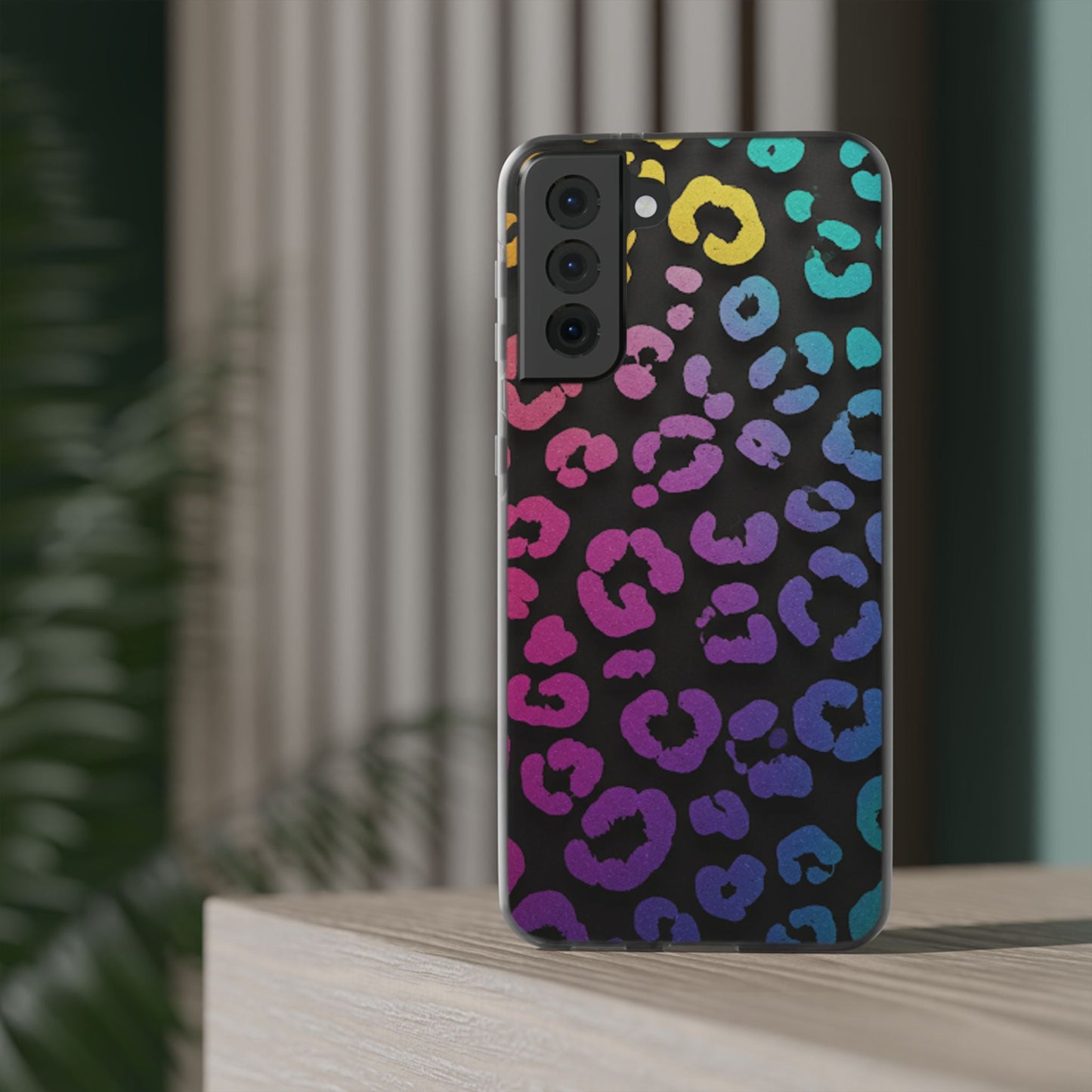 Vibrant Leopard Print Flexi Phone Case