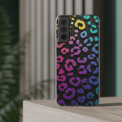 Vibrant Leopard Print Flexi Phone Case