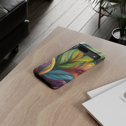 Vibrant Tropical Leaf Tough Phone Case