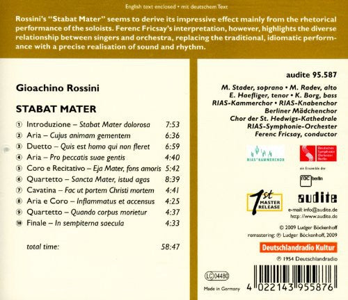 Gioacchino Rossini - Edition Ferenc Fricsay 11 [CD]