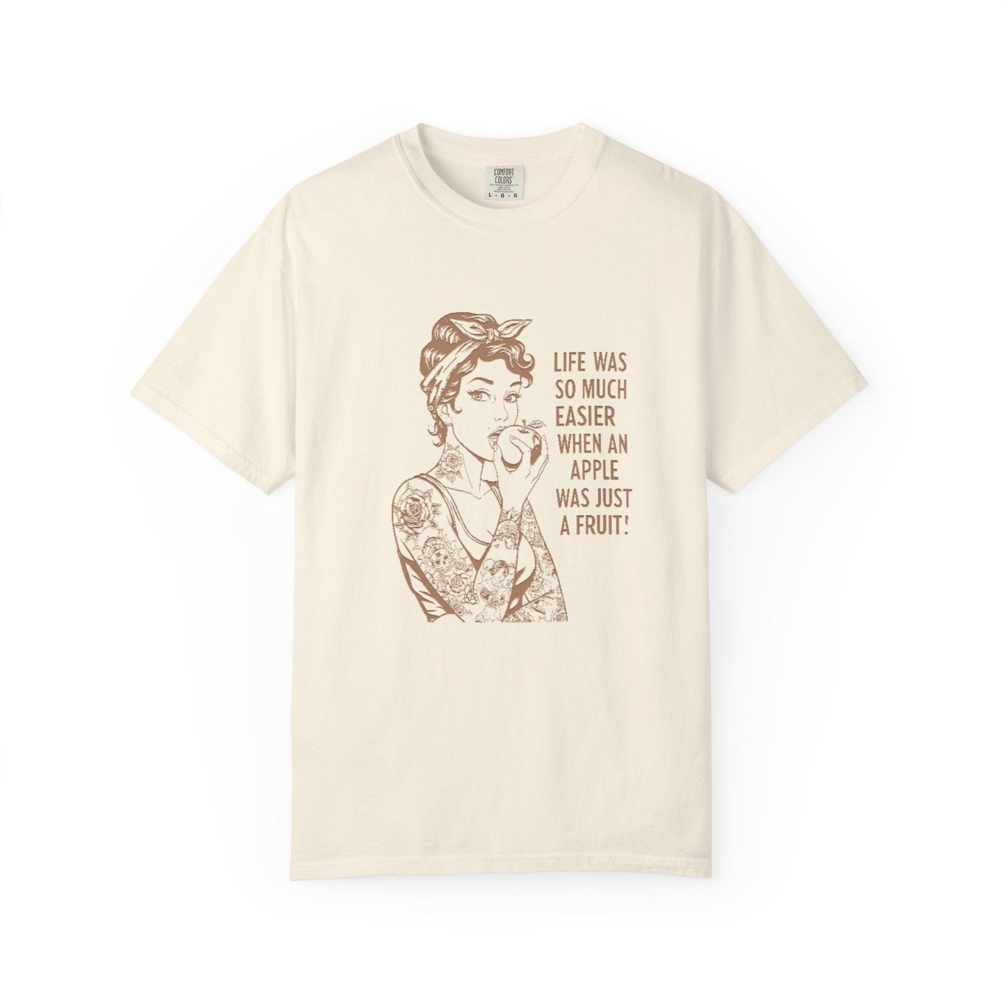 Vintage-Inspired Graphic Tee- "Life Was So Much Easier "