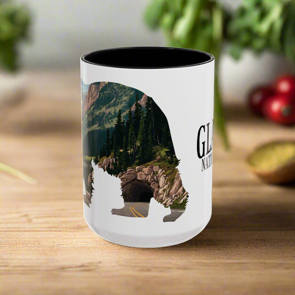 Glacier National Park Colored Coffee Mug 11oz 15oz Cup Going To The Sun Road