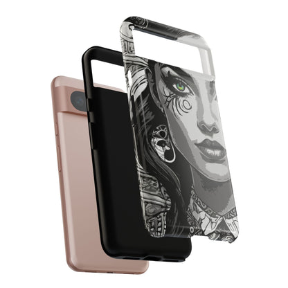 Green Eyed Devilish Beauty Tough Phone Case