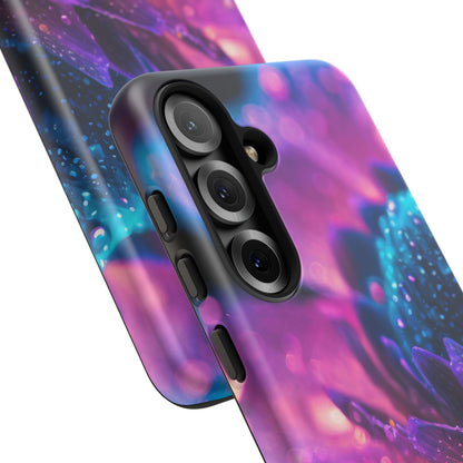 Vibrant Blue And Purple Flower Tough Phone Case
