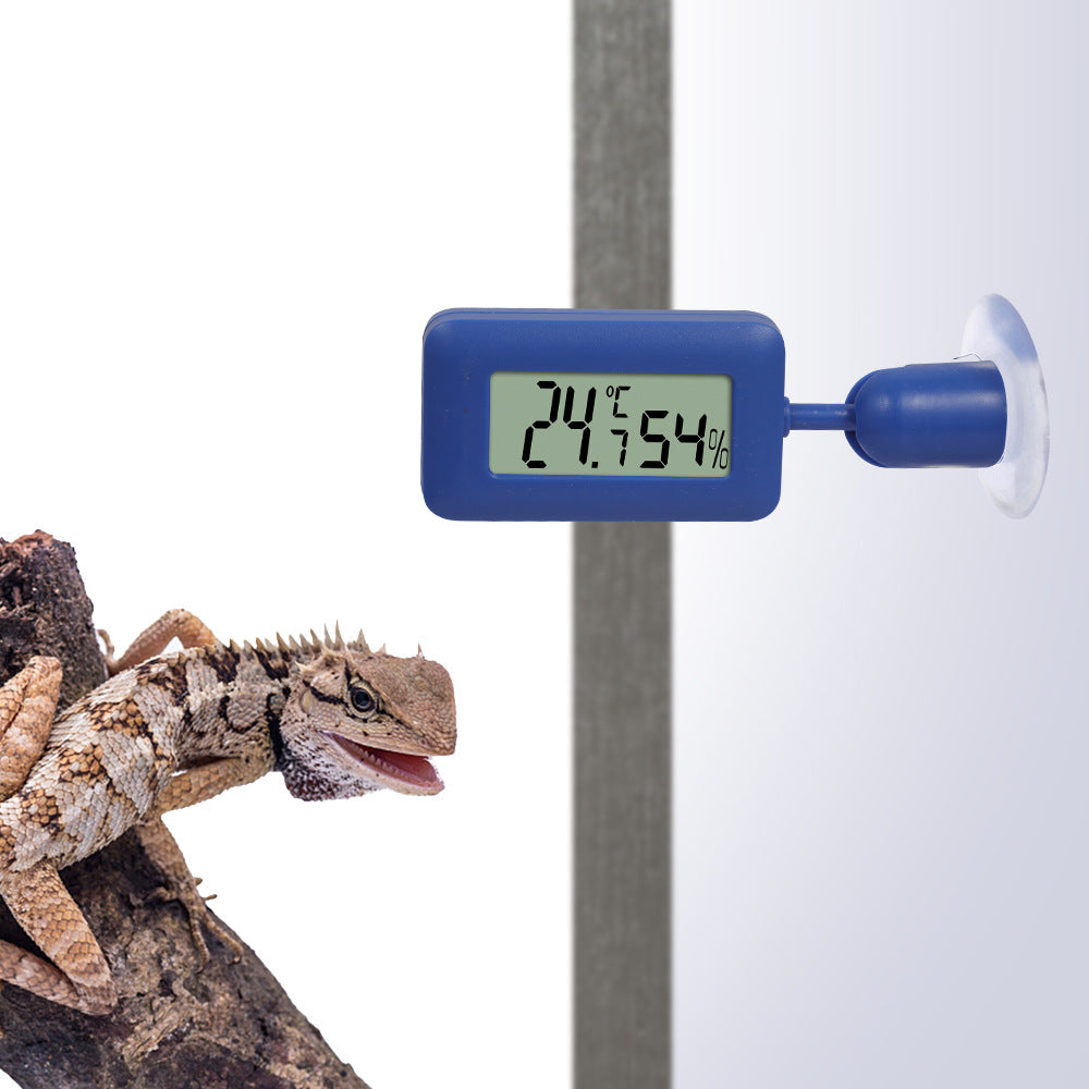 Rotating Digital Reptile Thermometer & Hygrometer with Suction Mount