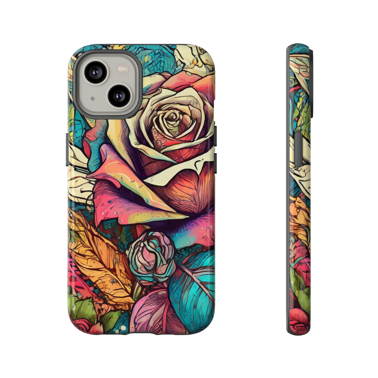 Colorful Roses Tough Phone Case