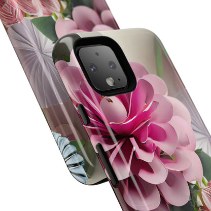 Elegant Paper Flowers Tough Phone Case