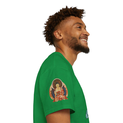 Fine Art Buddha Chalk Drawing Print Unisex Ultra Cotton Tee