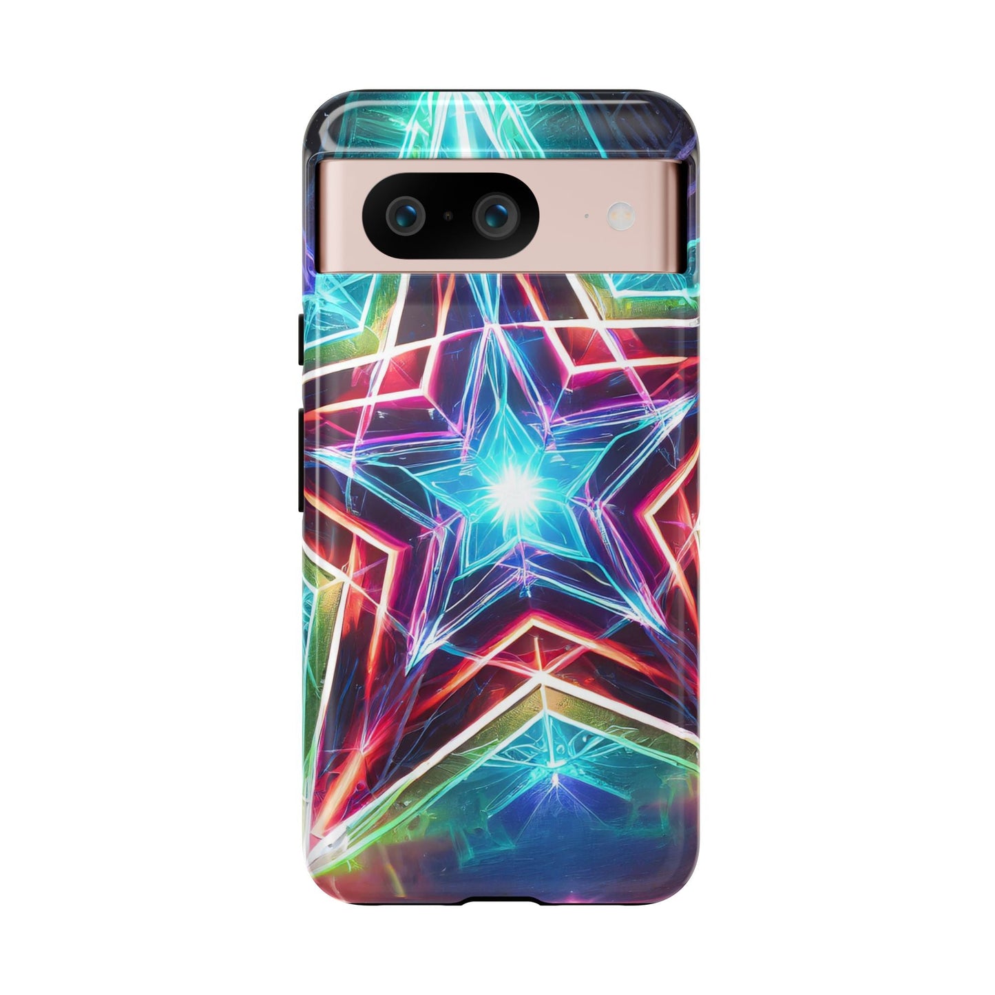 Neon Light Stars Tough Phone Case