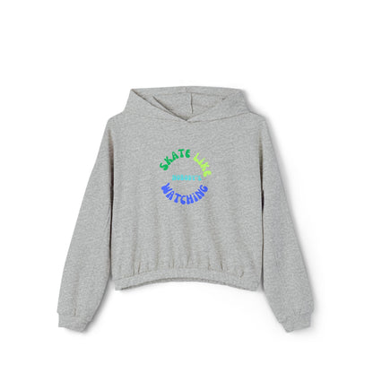 Women’s Cropped Blue/Green Skate Like Nobody's Watching Hoodie