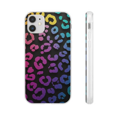 Vibrant Leopard Print Flexi Phone Case